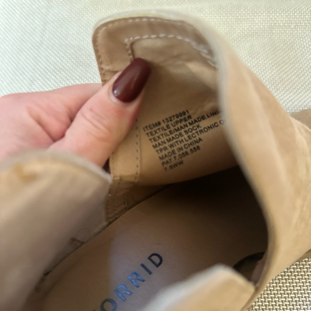 BOGO: Torrid Tan Suede Ankle Booties - Picture 6 of 6